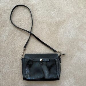 Black and gold Kate spade NY bag